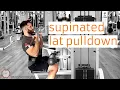 Supinated Lat Pulldown Reverse Grip