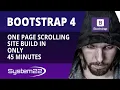 Bootstrap 4 One Page Scrolling Site Build In 45 Minutes