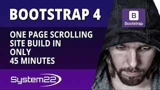 Bootstrap 4 One Page Scrolling Site Build In 45 Minutes