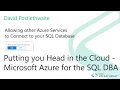 Allowing Azure Service to Connect to your Azure SQL server