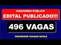 Lagu Concurso Público 496 VAGAS MINAÇU 2020/Prof. Chagas Sousa