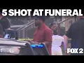 5 shot during fight outside of funeral in Detroit
