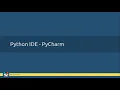 28 - Python Basic Concepts Python IDE