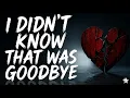Post Malone - I Didn t Know That Was Goodbye