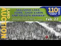 METZGER AUCTION - SECLUDED LAKEFRONT HOME SHOP CABIN PRIVATE RUNWAY 110 ACRES BidMetzger com