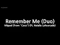 Miguel & Natalia Lafourcade – Remember Me (Duo) (From "Coco") (Melody) (Karaoke Version)