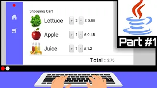 Shopping Cart Java Project Part Java OOP Project JavaFX Example Source Code Included