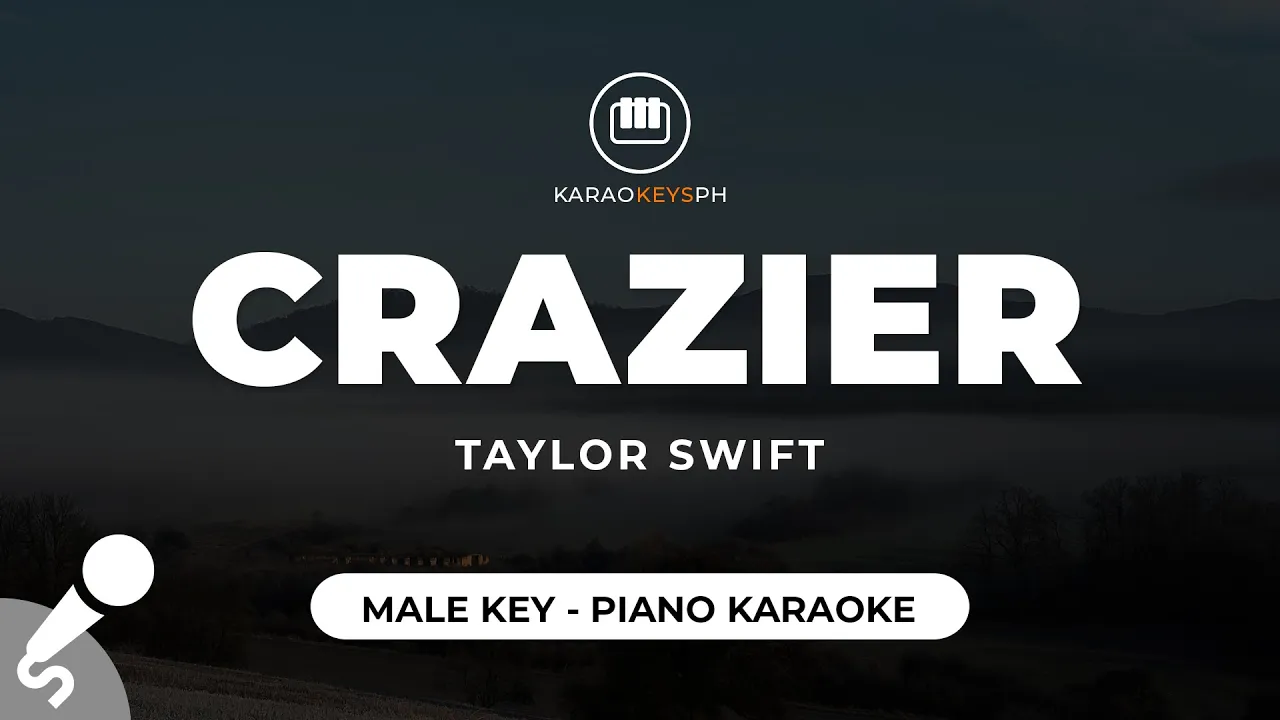 Crazier - Taylor Swift (Male Key - Piano Karaoke)