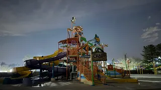 Six Flags America Closed So We Walked The Park At Night