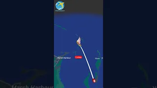 Tihiti Beach to Green Turtle #shorts #sailing #travel #route #bahamas