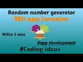 How to make random number generator app using mit app inventor