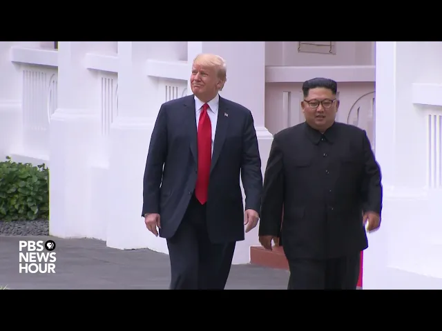 Download MP3 President Trump and Kim Jong Un walk after summit lunch