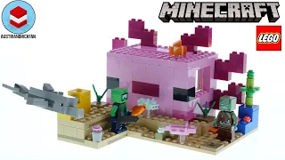 LEGO Minecraft 21247 The Axolotl House - LEGO Speed Build Review