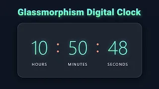 Dynamic Digital Clock with Glowing Neon Effects CSS JavaScript Tutorial mzcode01