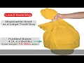 Yellow Plastic Tablecloths 2 Pack Solid Disposable Table 54 x 108 Inch Bridal Shower Party Tablecov