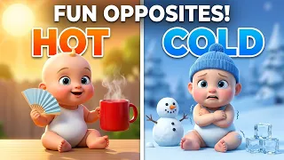 Big & Small, Hot & Cold: Fun Opposite Words for Kids!