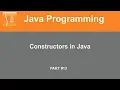 Part Java Tutorial Constructor Default Constructor Parameterized Constructor In Hindi