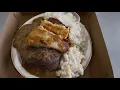 Honolulu Rainbow Drive-In Mixed Plate With GRAVY ALL OVER
