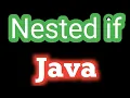 nested if else in java