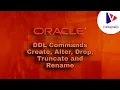 Oracle SQL DDL Commands Create Alter Drop Truncate and Rename