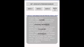 Simple Android Volley Example with Json