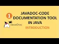 Javadoc Code Documentation Tool in Java Introduction 01