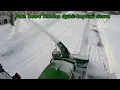 John Deere 1025R Tackles Weekend Snow Storm Snow Short 9