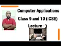 BlueJ Comments in Java Types of errors Types of Java programs Computer Applications ICSE
