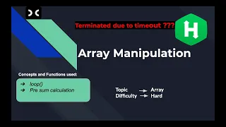 Array manipulation HackerRank Array Interview