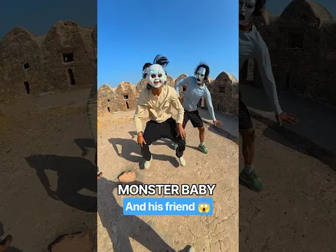 Monster Baby And His Friend 😱💦#parkour#spiderman#water#jump#support#viral#jodhpur#india#pov#funny