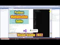 Visual Studio 2022 Python Tutorial Create Multiplication Table based on User Input