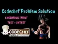 Codechef Enormous Input Test Problem solution in C Hindi-English INTEST