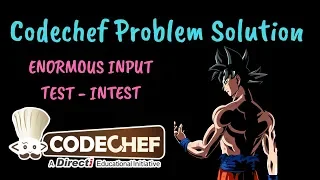Codechef Enormous Input Test Problem solution in C Hindi-English INTEST
