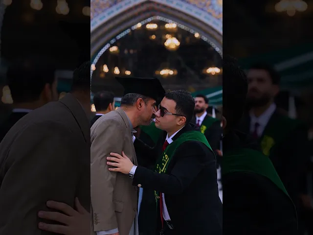 ⁣قطرات المطرتمتزج بدموع الفرح  من حفل التخرج المركزي السادس لطلبة الجامعات العراقية