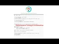 Performance Tuning in Informatica