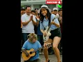 Monkey playing guitar with graceful girl in Russian field#shorts#fyp#music#trending#videoviral