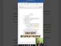5 DETIK SAJA, CARA CEPAT MERAPIKAN PARAGRAF DI MICROSOFT  WORD