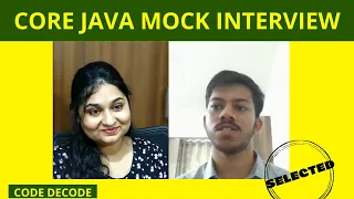 Mock Interview Core Java Mock Interview Question and Answers Code Decode