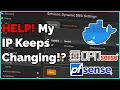 Dynamic DNS pfSense OPNSense Docker Bash