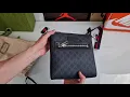 Gucci GG Supreme Black Small Messenger Bag - Check