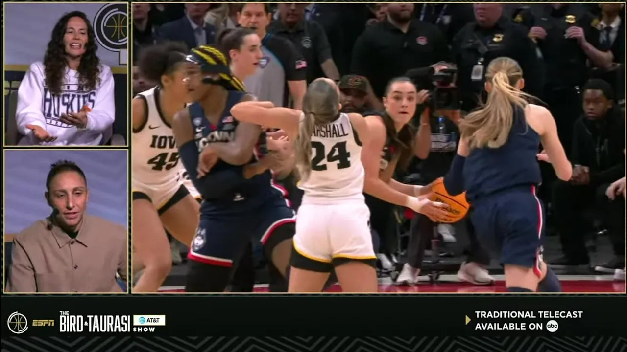 POLL: Controversial Foul Call With 3 Seconds Left In Final Four, UConn vs Iowa | Sue Bird & Taurasi