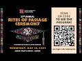 33rd Annual Rites of Passage Ceremony - May 14 2025