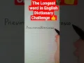 Download Lagu The Longest word in English Dictionary Challenge.... difficult to memorize 😫
