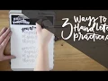 3 WAYS How to use a hand lettering practice sheet My free printable brush lettering worksheets