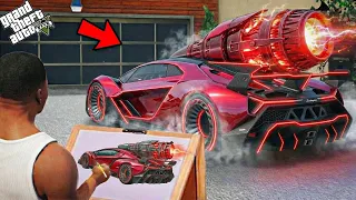 Franklin Find Booster Super Car With The Help Of Using Magical Painting In Gta 5