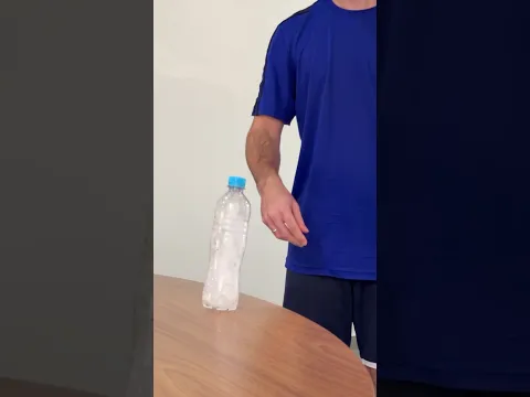 how to make the bottle always land upright?