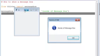 Showing a MessageBox in Python