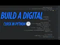 I Built a Digital Clock in Python PyQt5 Project Showcase Software Development