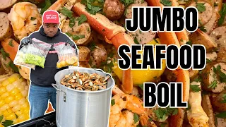 Huge 2024 Louisiana Style Seafood Boil How to Make a Crab Boil in a Pot