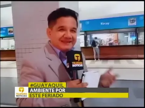 Ambiente por feriado en la terminal terrestre